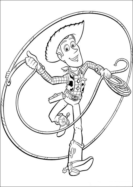 Plansa de colorat cu Toy Story 51 108